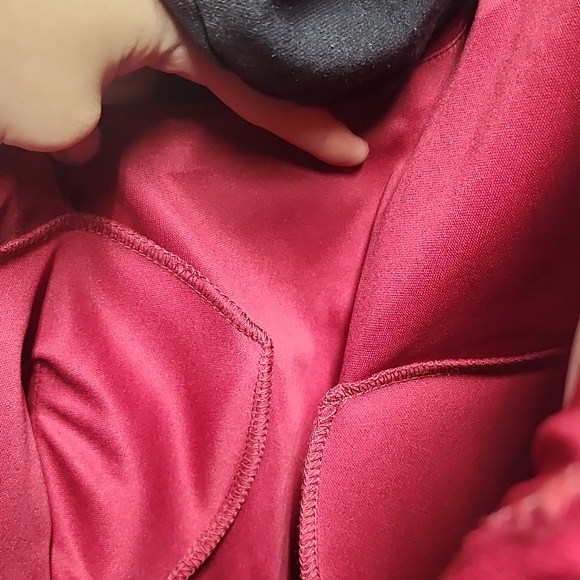 Azazie One-Shoulder Burgundy Dress - Picture 6 of 6